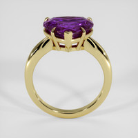5.17 Ct. Purple Sapphire Ring, 18K Yellow Gold 3