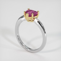 1.30 Ct. Gemstone Ring, 14K Yellow & White 2