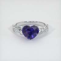 2.92 Ct. Color Change Sapphire Ring, Platinum 950 1