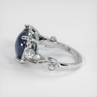 7.70 Ct. Bi Color Sapphire Ring, Platinum 950 4