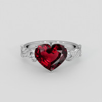 3.17 Ct. Red Spinel Ring, Platinum 950 1