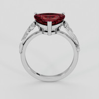 3.17 Ct. Red Spinel Ring, Platinum 950 3