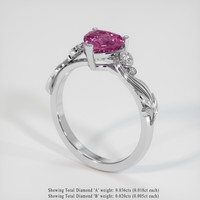 1.30 Ct. Gemstone Ring, Platinum 950 2