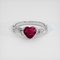 1.02 Ct. Ruby Ring, Platinum 950 1