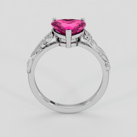 2.04 Ct. Pink Sapphire Ring, Platinum 950 3