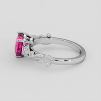 2.04 Ct. Pink Sapphire Ring, Platinum 950 4