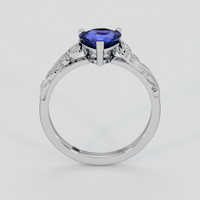 1.20 Ct. Blue Sapphire Ring, Platinum 950 3
