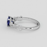 1.20 Ct. Blue Sapphire Ring, Platinum 950 4