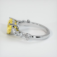 3.55 Ct. Yellow Sapphire Ring, Platinum 950 4