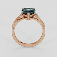 3.34 Ct. Bi Color / Parti Sapphire Ring, 14K Rose Gold 3