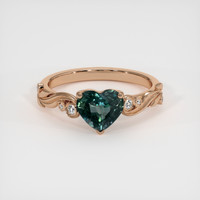 2.02 Ct. Color Change Sapphire Ring, 14K Rose Gold 1