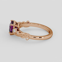 1.81 Ct. Pinkish Purple Rhodolite Garnet Ring, 18K Rose Gold 4
