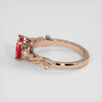 2.02 Ct. Ruby Ring, 18K Rose Gold 4
