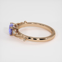 1.01 Ct. Violet Sapphire Ring, 18K Rose Gold 4