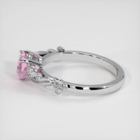 1.60 Ct. Pink Sapphire Ring, 10K White Gold 4