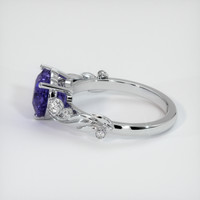 2.92 Ct. Color Change Sapphire Ring, 14K White Gold 4