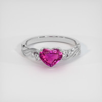 1.53 Ct. Sapphire Ring, 14K White Gold 1
