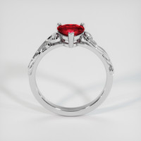 0.81 Ct. Ruby Ring, 14K White Gold 3