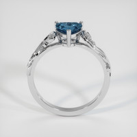 1.20 Ct. Greyish Blue Sapphire Ring, 14K White Gold 3
