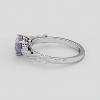 2.24 Ct. Pinkish Purple Sapphire Ring, 14K White Gold 4