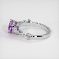 2.00 Ct. Purple Sapphire Ring, 14K White Gold 4