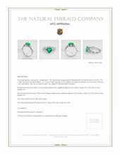 Emerald Ring 1.32 Ct., 18K White Gold Appraisal