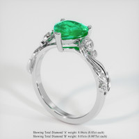 Emerald Ring 1.32 Ct., 18K White Gold Preview
