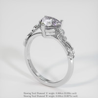 2.13 Ct. Gemstone Ring, 18K White Gold 2