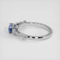 1.34 Ct. Blue Sapphire Ring, 18K White Gold 4