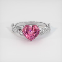 2.02 Ct. Sapphire Ring, 18K White Gold 1