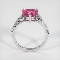 2.02 Ct. Purplish Pink Sapphire Ring, 18K White Gold 3