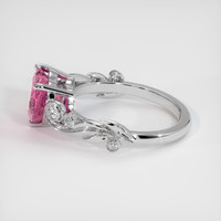 2.02 Ct. Purplish Pink Sapphire Ring, 18K White Gold 4