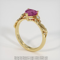 1.30 Ct. Gemstone Ring, 14K Yellow Gold 2