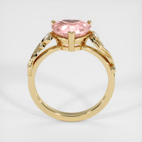 3.07 Ct. Padparadscha Sapphire Ring, 14K Yellow Gold 3