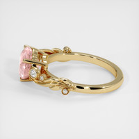 3.07 Ct. Padparadscha Sapphire Ring, 14K Yellow Gold 4