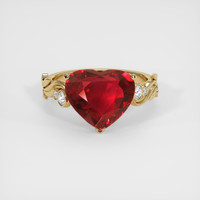 4.66 Ct. Ruby Ring, 14K Yellow Gold 1