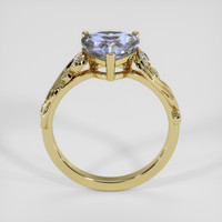 3.66 Ct. Blue Sapphire Ring, 14K Yellow Gold 3
