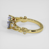 3.66 Ct. Blue Sapphire Ring, 14K Yellow Gold 4