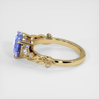3.04 Ct. Blue Sapphire Ring, 14K Yellow Gold 4