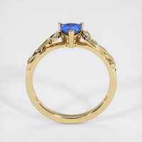 0.55 Ct. Sapphire Ring, 14K Yellow Gold 3