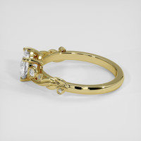1.10 Ct. White Sapphire Ring, 14K Yellow Gold 4