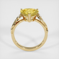3.55 Ct. Yellow Sapphire Ring, 14K Yellow Gold 3