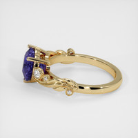 2.92 Ct. Color Change Sapphire Ring, 18K Yellow Gold 4