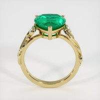 3.01 Ct. Emerald Ring, 18K Yellow Gold 3