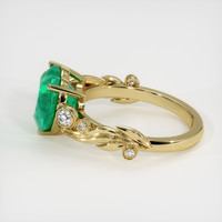 3.01 Ct. Emerald Ring, 18K Yellow Gold 4