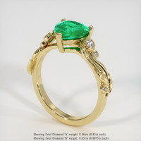 Emerald Ring 1.32 Ct. 18K Yellow Gold Preview