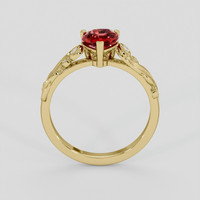 1.05 Ct. Ruby Ring, 18K Yellow Gold 3