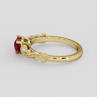 1.05 Ct. Ruby Ring, 18K Yellow Gold 4