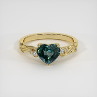 2.02 Ct. Color Change Sapphire Ring, 18K Yellow Gold 1
