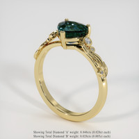 2.02 Ct. Color Change Sapphire Ring, 18K Yellow Gold 2